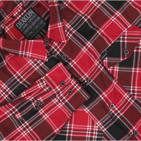 Dixxon Flannel Company Shirt Mens 3XL Red Plaid Long Sleeve Snap-on Limited